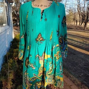 Pretty long sleeve floral dress